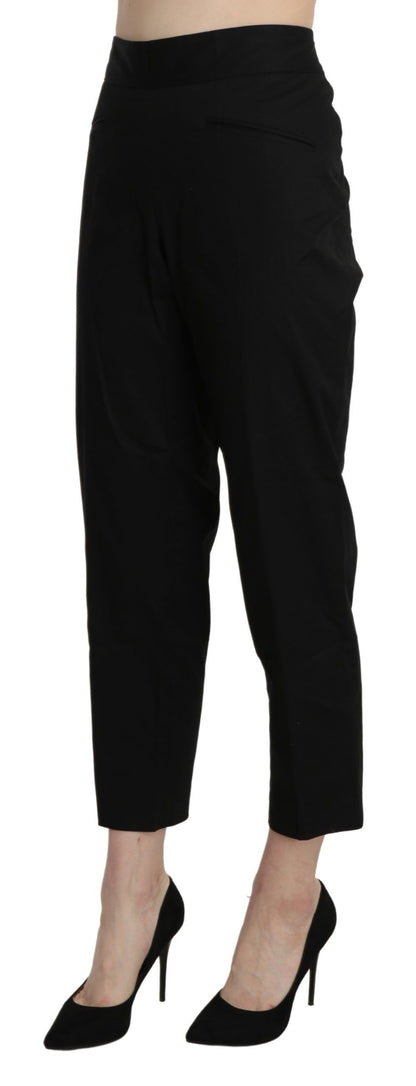 Pantalon-robe droit taille haute noir BENCIVENGA