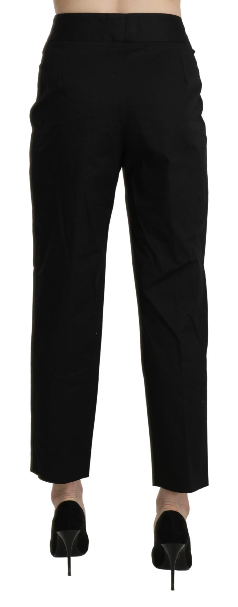 Pantalon-robe droit taille haute noir BENCIVENGA