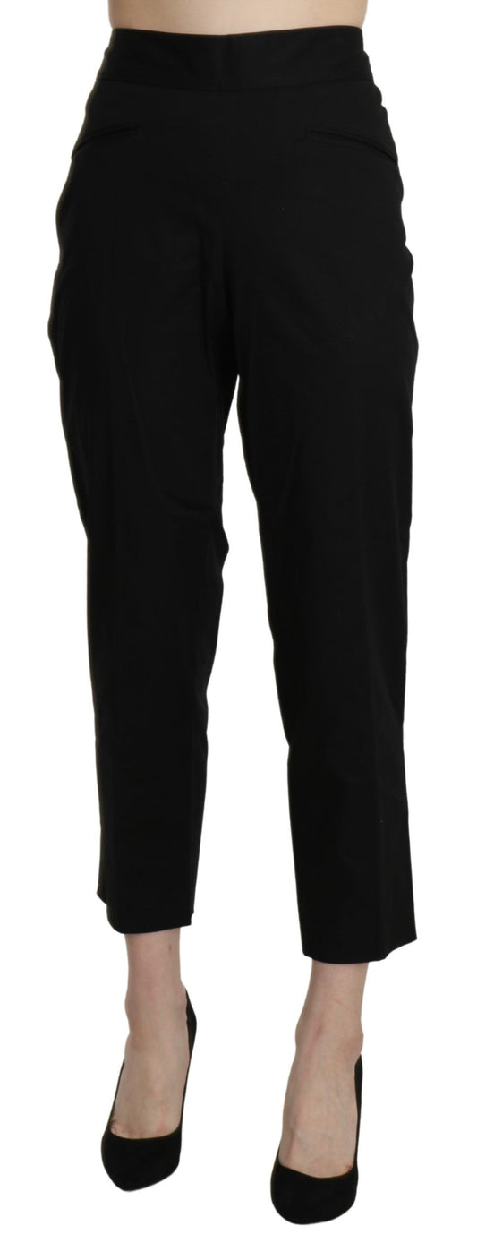 Pantalon-robe droit taille haute noir BENCIVENGA