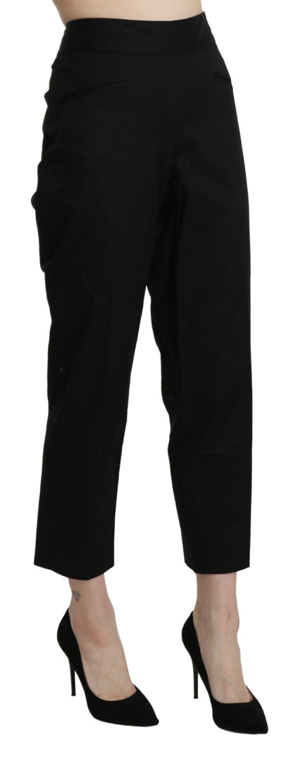 Pantalon-robe droit taille haute noir BENCIVENGA