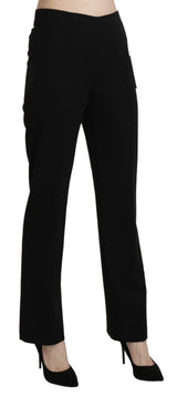 Pantalon tailleur droit noir taille haute BENCIVENGA