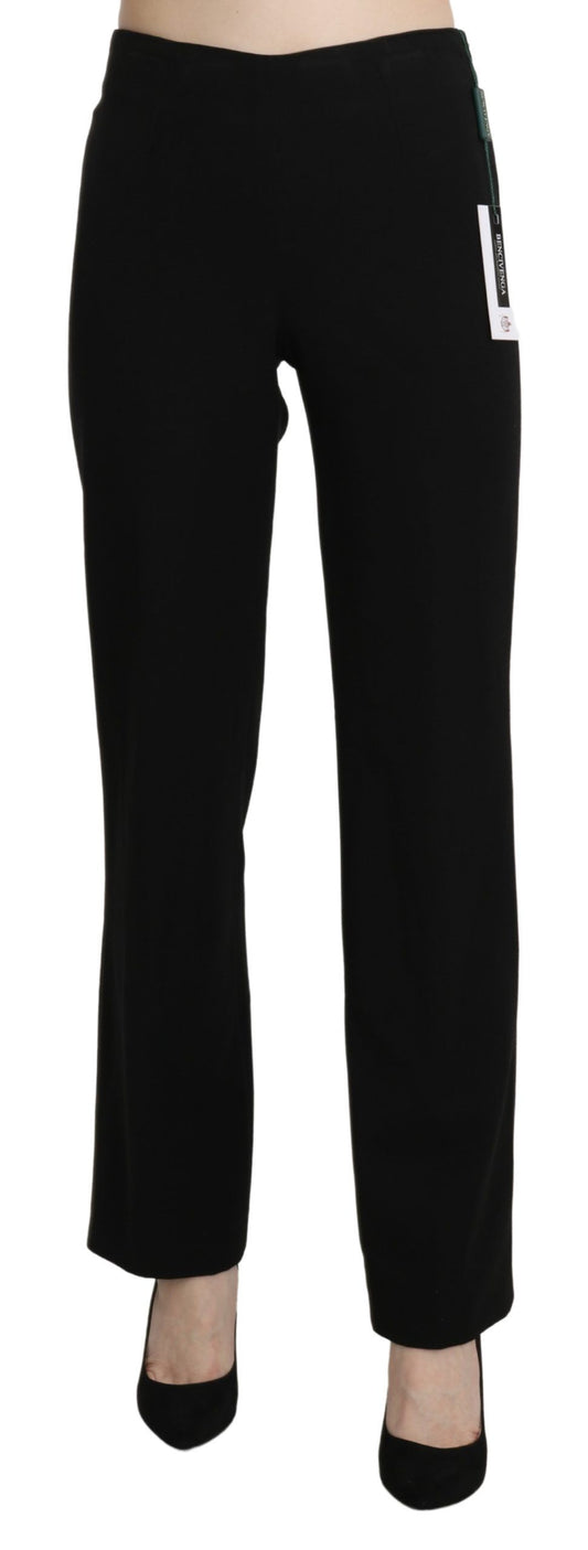 Pantalon tailleur droit noir taille haute BENCIVENGA