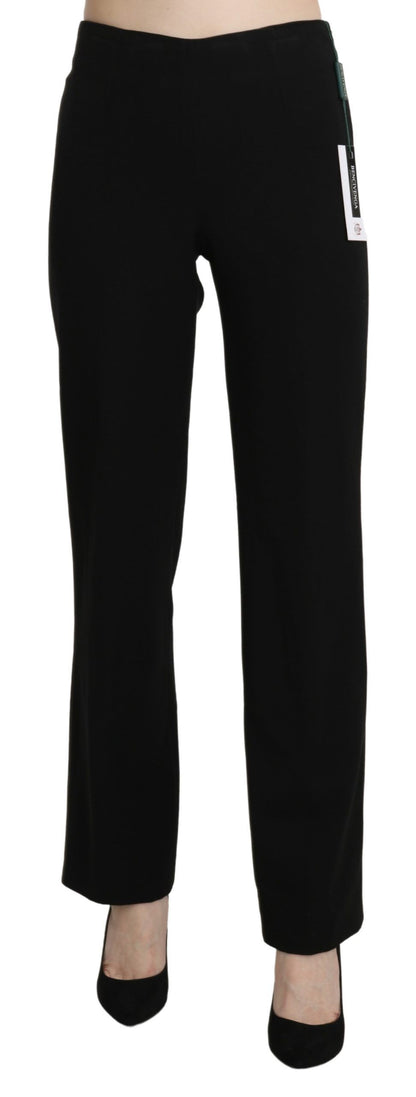 Pantalon tailleur droit noir taille haute BENCIVENGA
