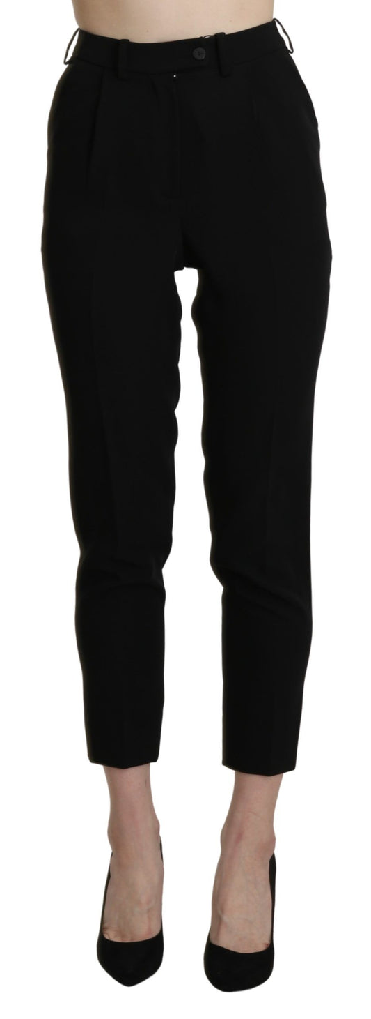 Pantalon-robe crayon noir taille haute et court de BENCIVENGA