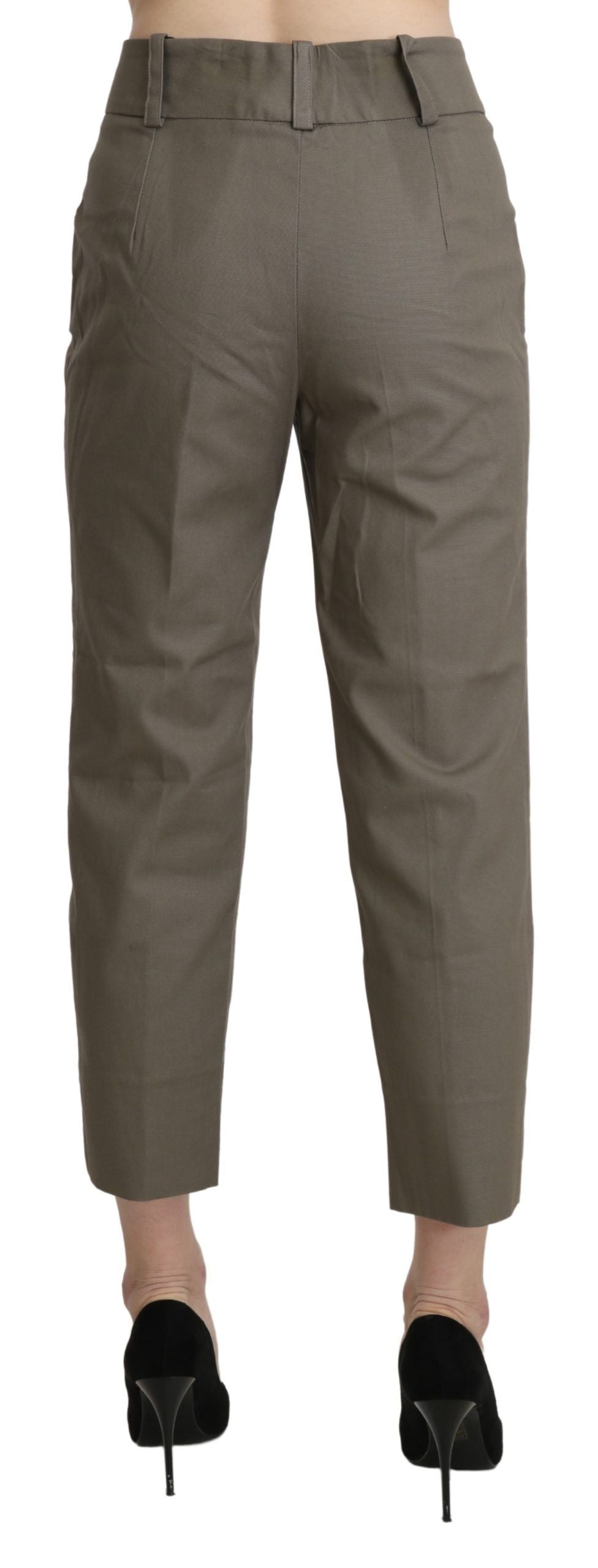 BENCIVENGA Pantalon-joggings taille haute, gris, court.
