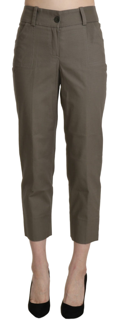 BENCIVENGA Pantalon-joggings taille haute, gris, court.