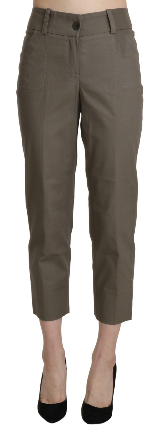 BENCIVENGA Pantalon-joggings taille haute, gris, court.