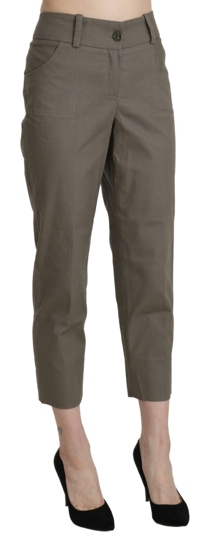 BENCIVENGA Pantalon-joggings taille haute, gris, court.