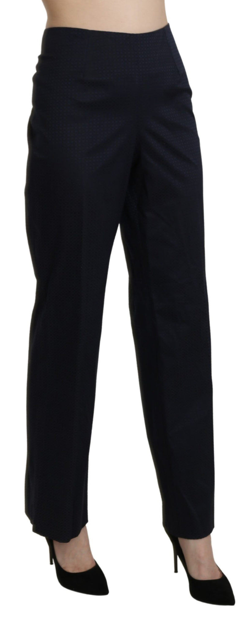 Pantalon-robe droit taille haute bleu marine BENCIVENGA