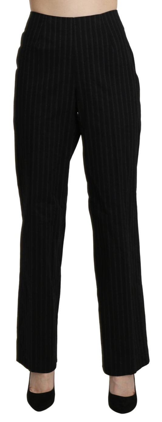 Pantalon-jupette droit noir taille haute de BENCIVENGA