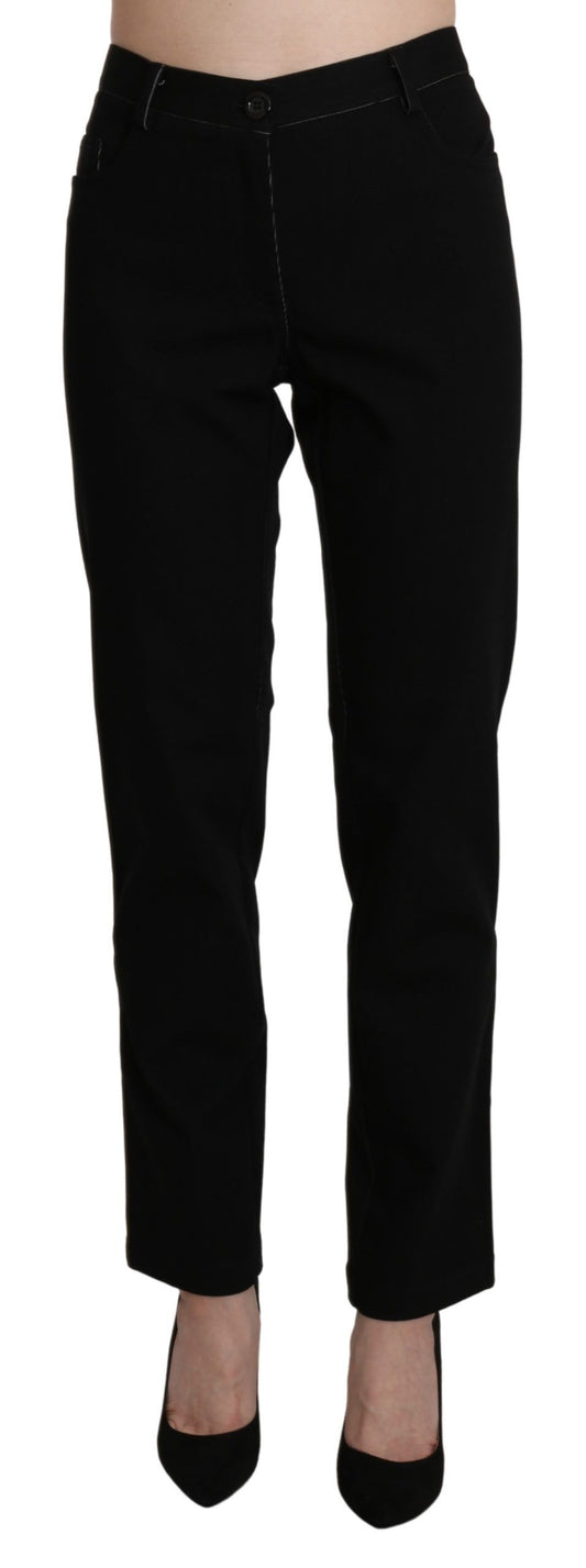 Pantalon de survêtement droit noir taille haute BENCIVENGA