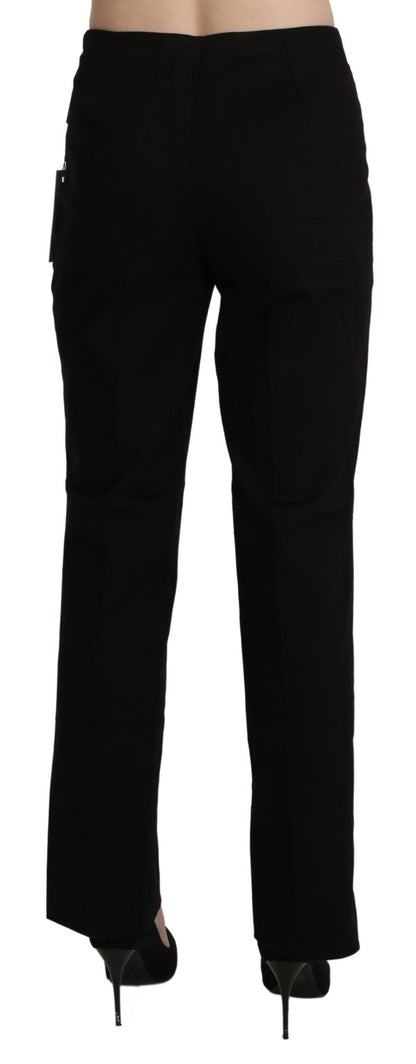 Pantalon-jupette droit noir taille haute BENCIVENGA