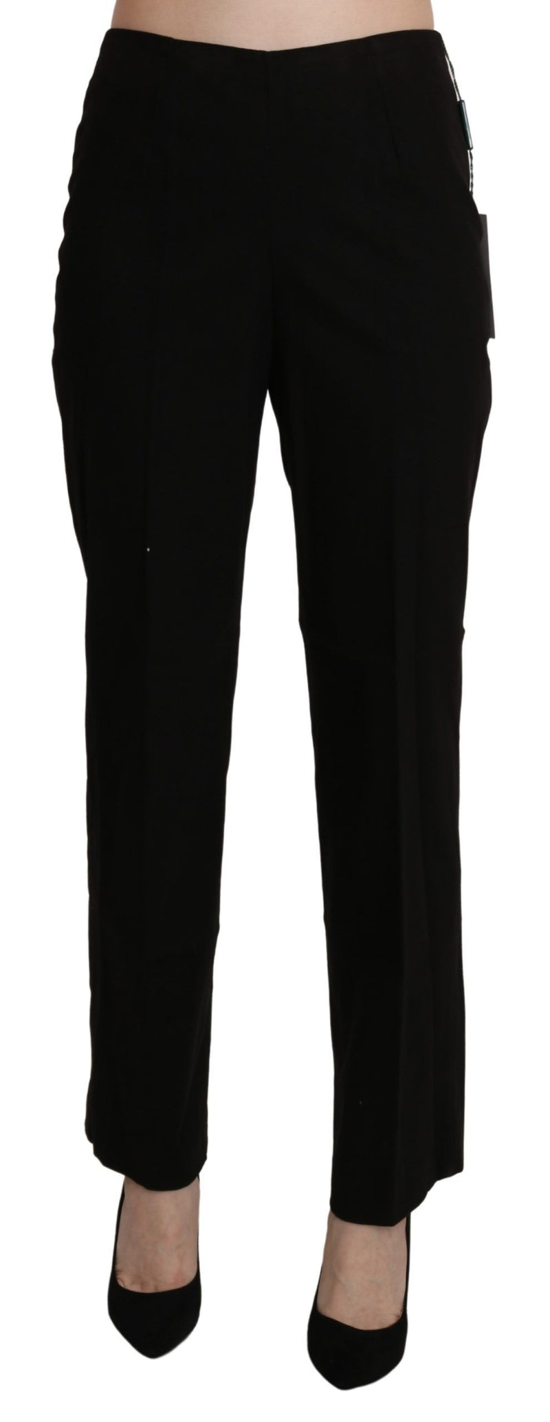 Pantalon-jupette droit noir taille haute BENCIVENGA