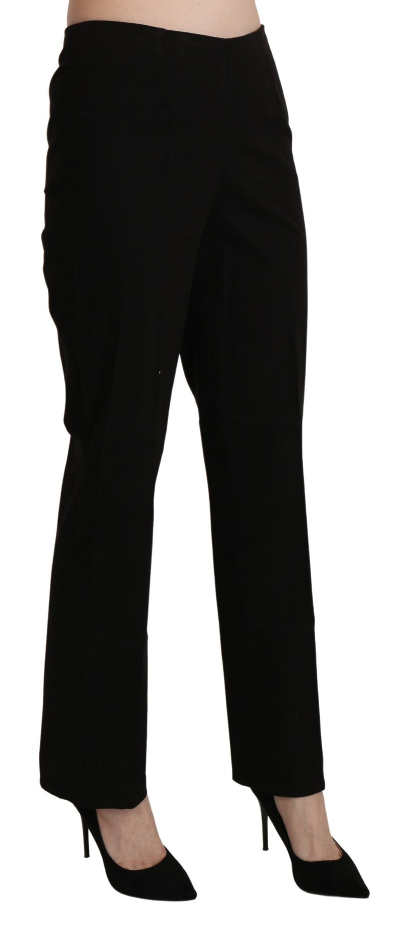 Pantalon-jupette droit noir taille haute BENCIVENGA