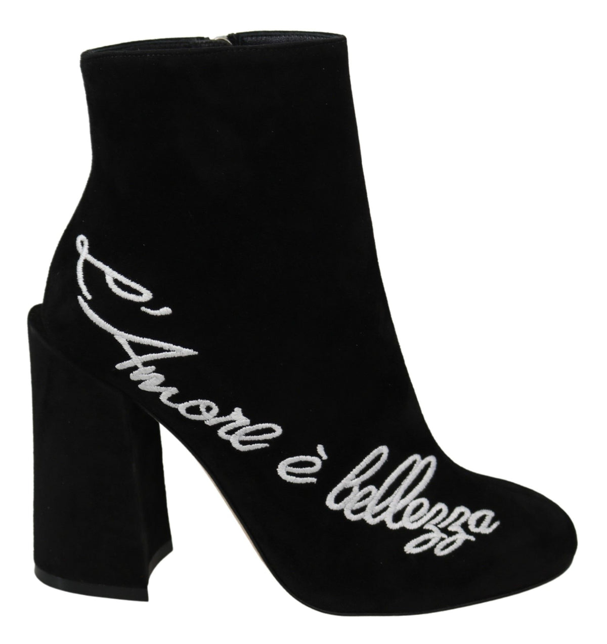 Bottines en daim noir L'Amore E'Bellezza de Dolce &amp; Gabbana