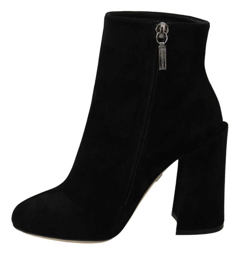 Bottines en daim noir L'Amore E'Bellezza de Dolce &amp; Gabbana