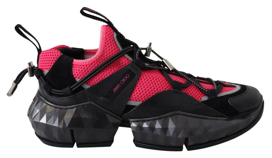 Sneakers en cuir et maille Jimmy Choo Electric Elegance