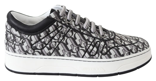 Sneakers à enfiler scintillantes Jimmy Choo - Argent et noir
