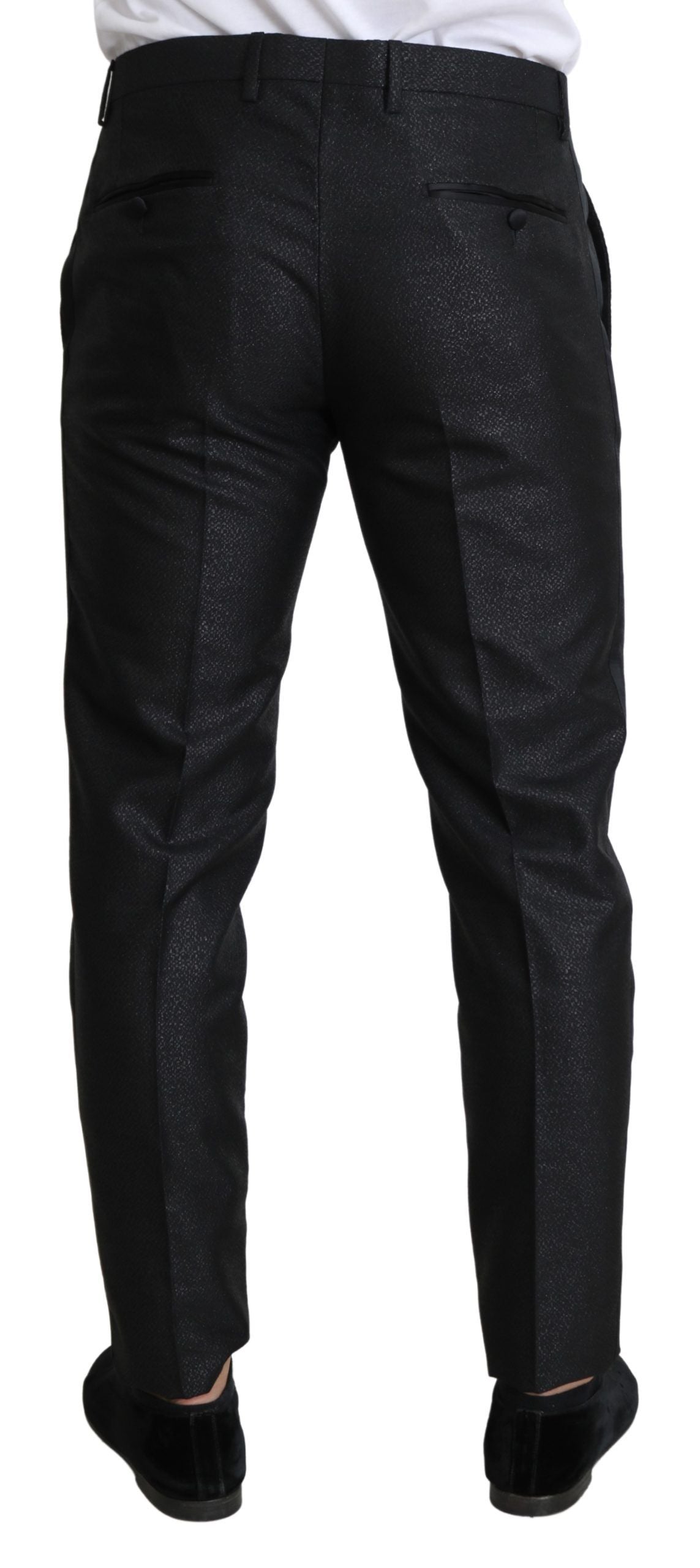 Robe pantalon skinny noire métallisée Dolce &amp; Gabbana