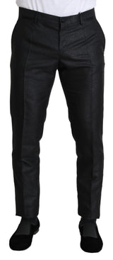 Robe pantalon skinny noire métallisée Dolce &amp; Gabbana