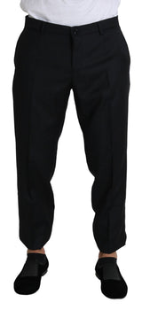 Robe pantalon courte skinny en laine noire Dolce &amp; Gabbana
