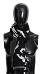 Givenchy Zwart Wit Wollen Unisex Winter Warme Sjaal Omslagdoek