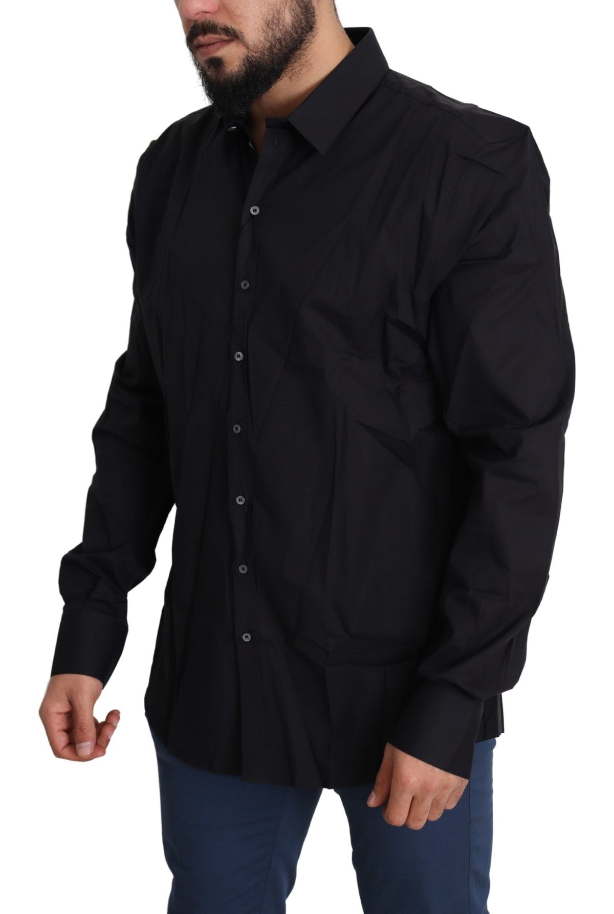 Robe Dolce &amp; Gabbana SICILIA en coton stretch noir
