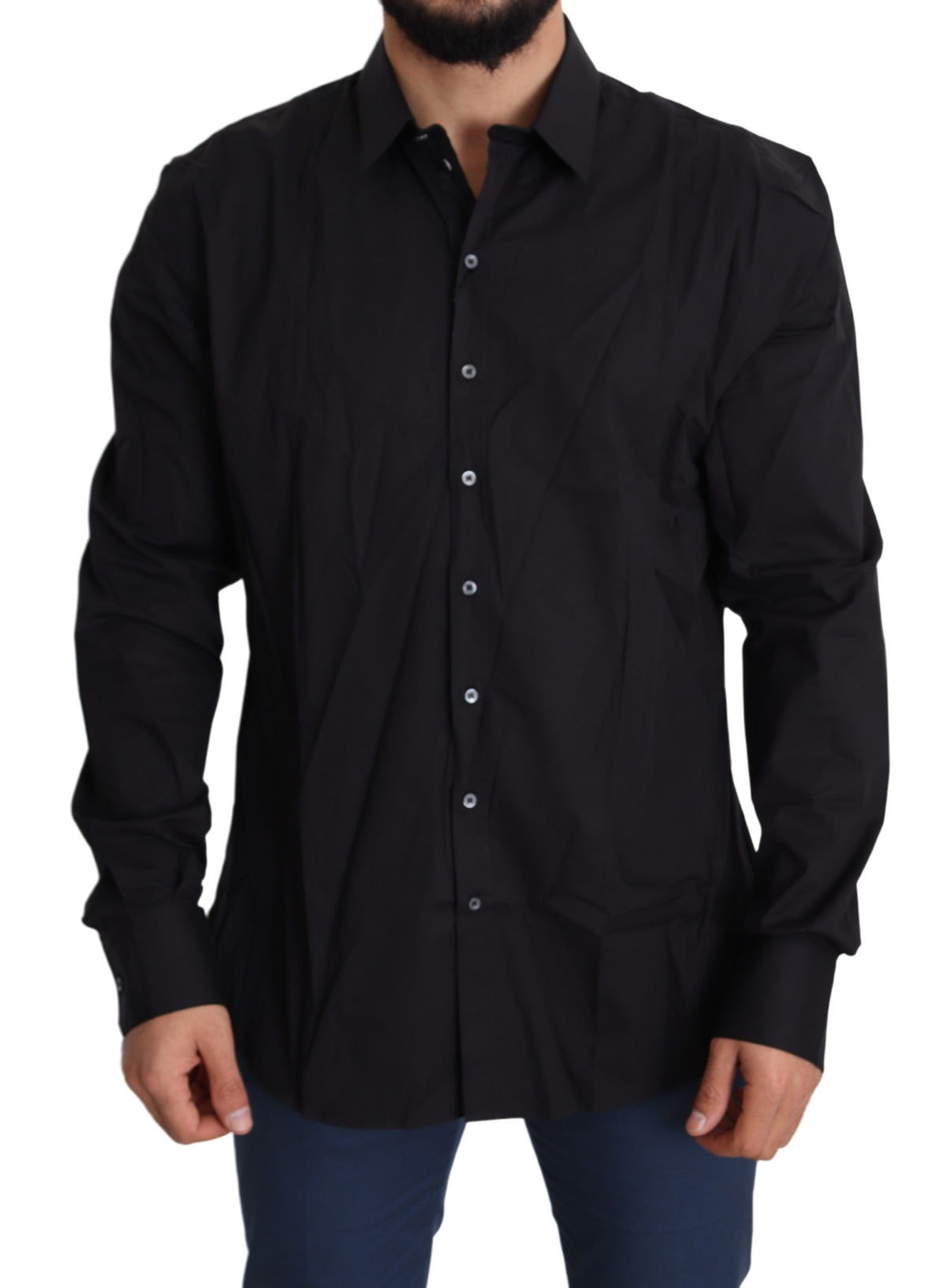 Robe Dolce &amp; Gabbana SICILIA en coton stretch noir