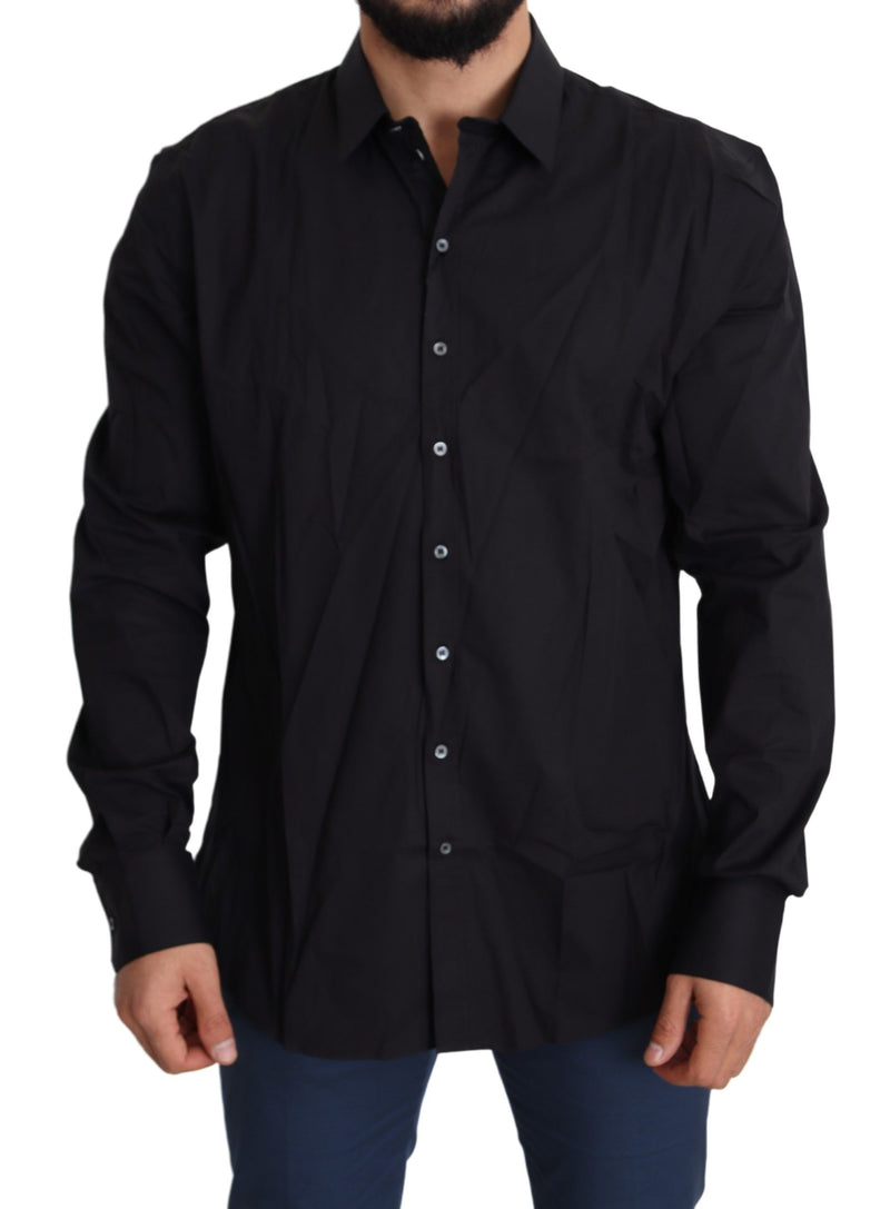Robe Dolce &amp; Gabbana SICILIA en coton stretch noir