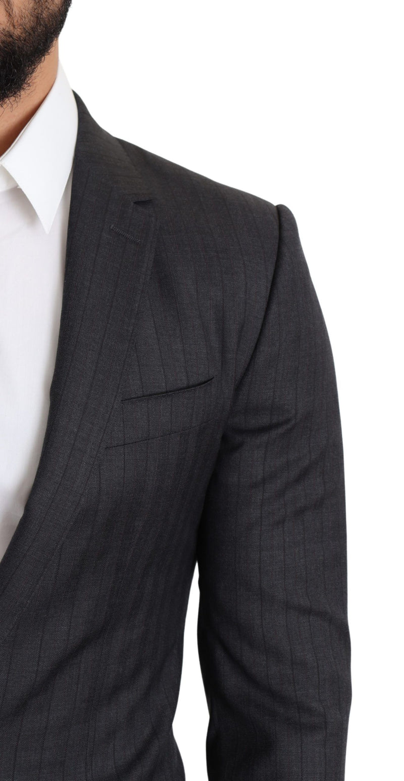 Manteau Dolce &amp; Gabbana en laine noire à simple boutonnage, style MARTINI Blazer