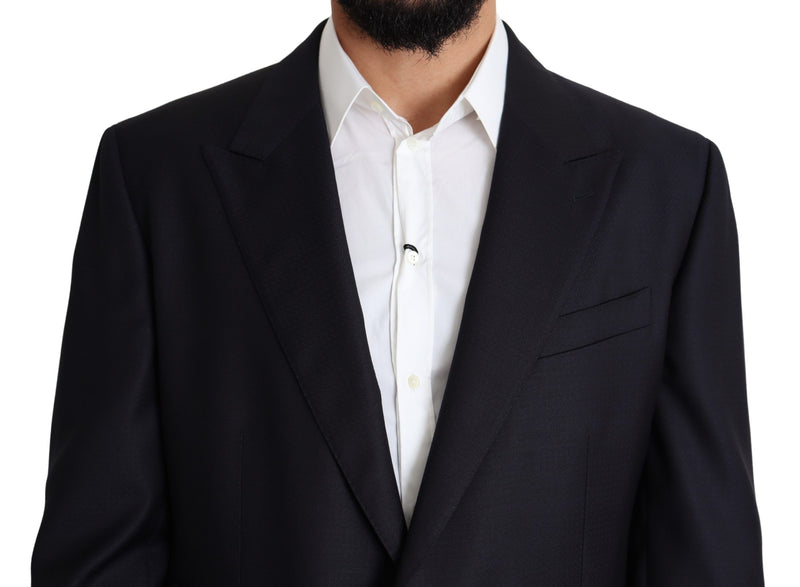 Blazer Dolce &amp; Gabbana NAPOLI en laine noire à simple boutonnage