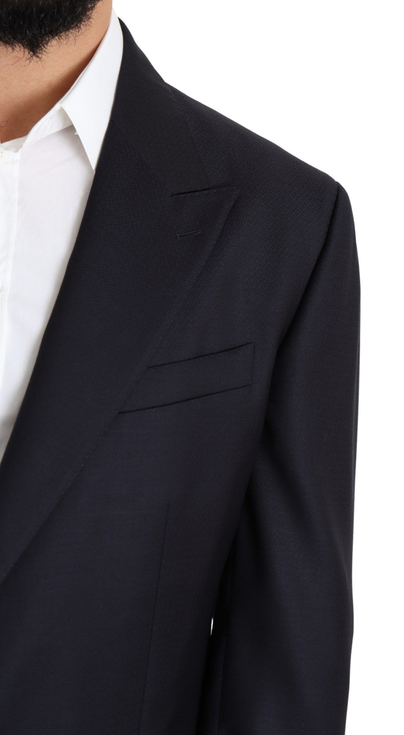 Blazer Dolce &amp; Gabbana NAPOLI en laine noire à simple boutonnage