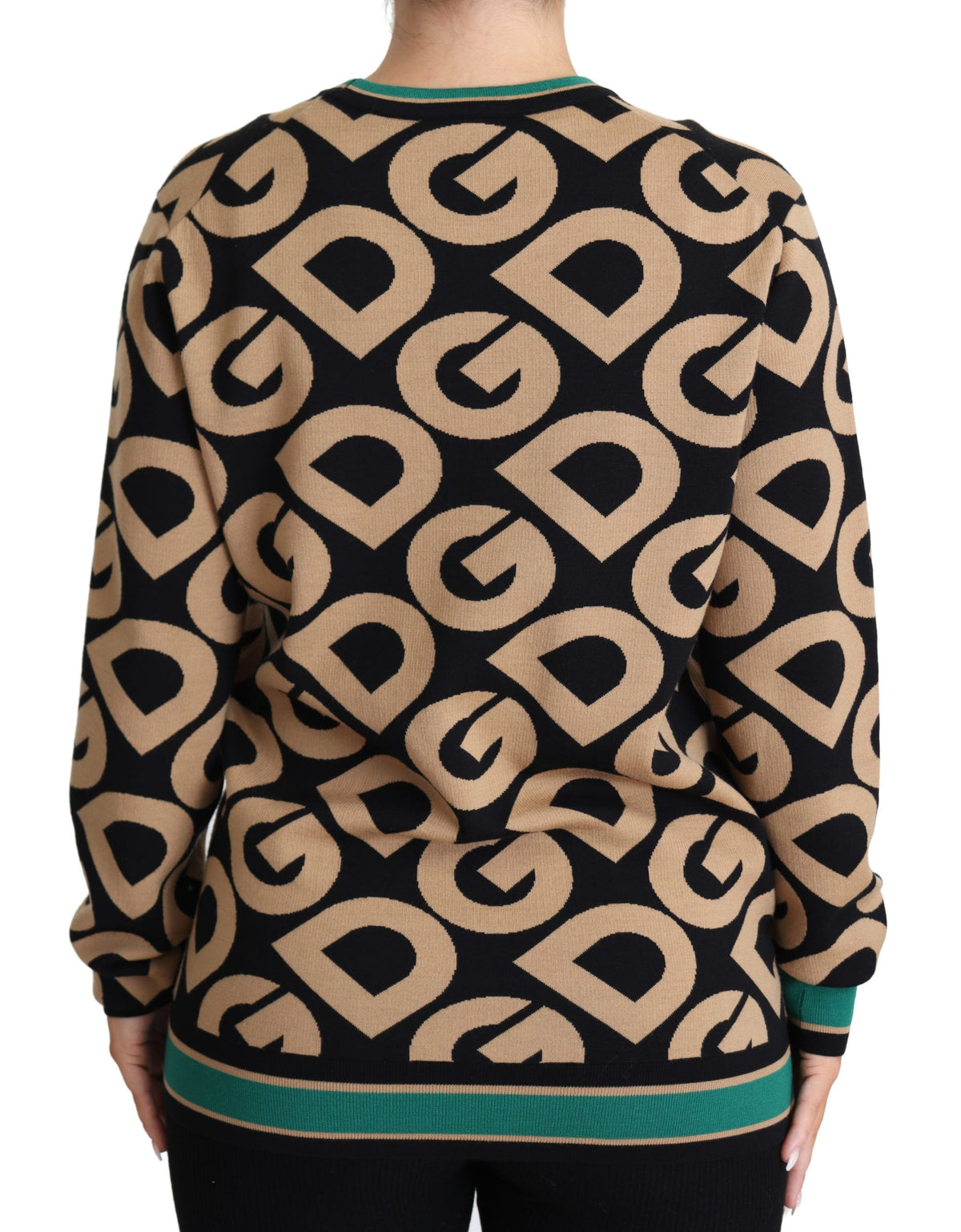 Pull Dolce &amp; Gabbana multicolore DG Mania en laine à col rond