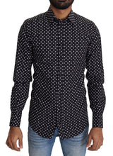 Chemise décontractée Dolce & Gabbana à pois noirs et blancs