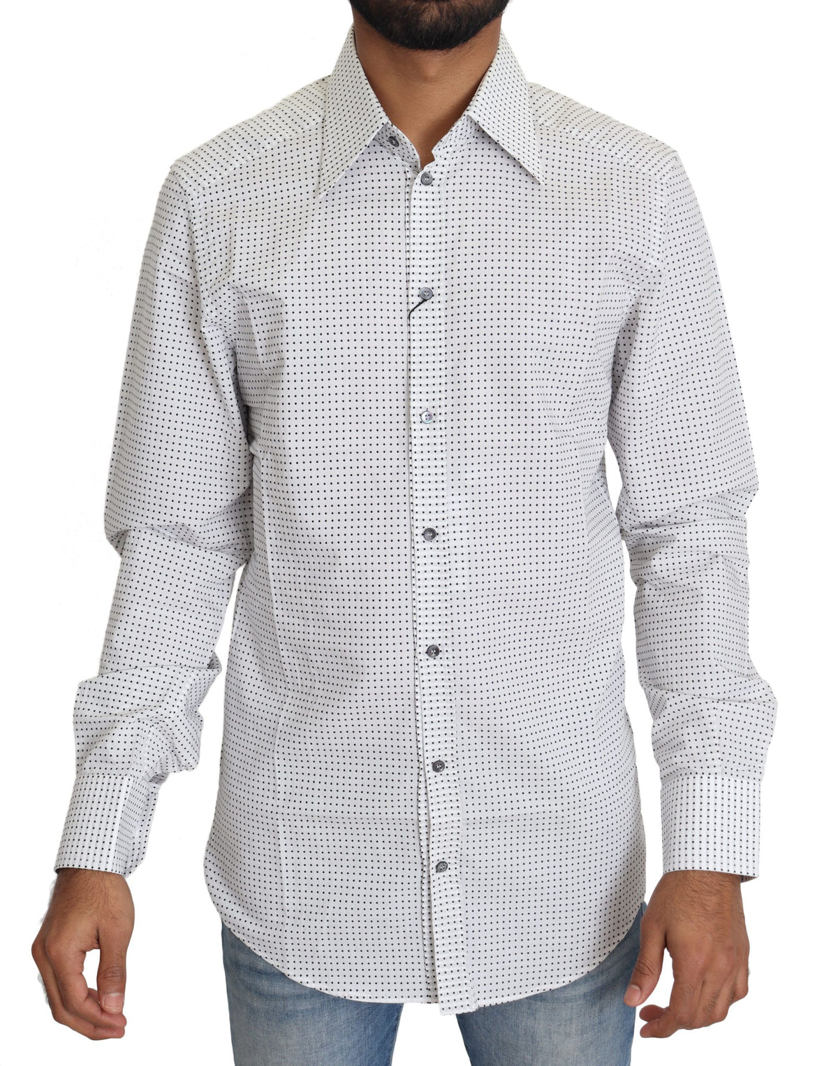 Chemise Dolce & Gabbana Noire à Pois Blancs