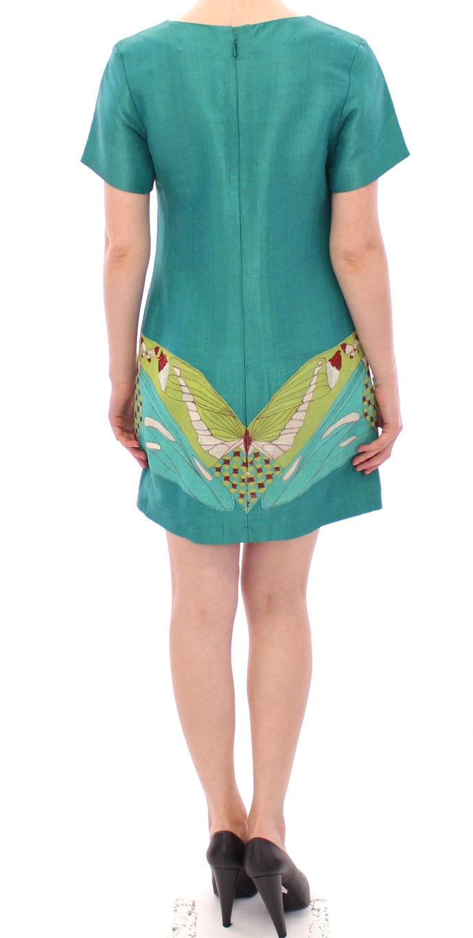 Mini-robe verte au-dessus du genou de Lanre Da Silva Ajayi