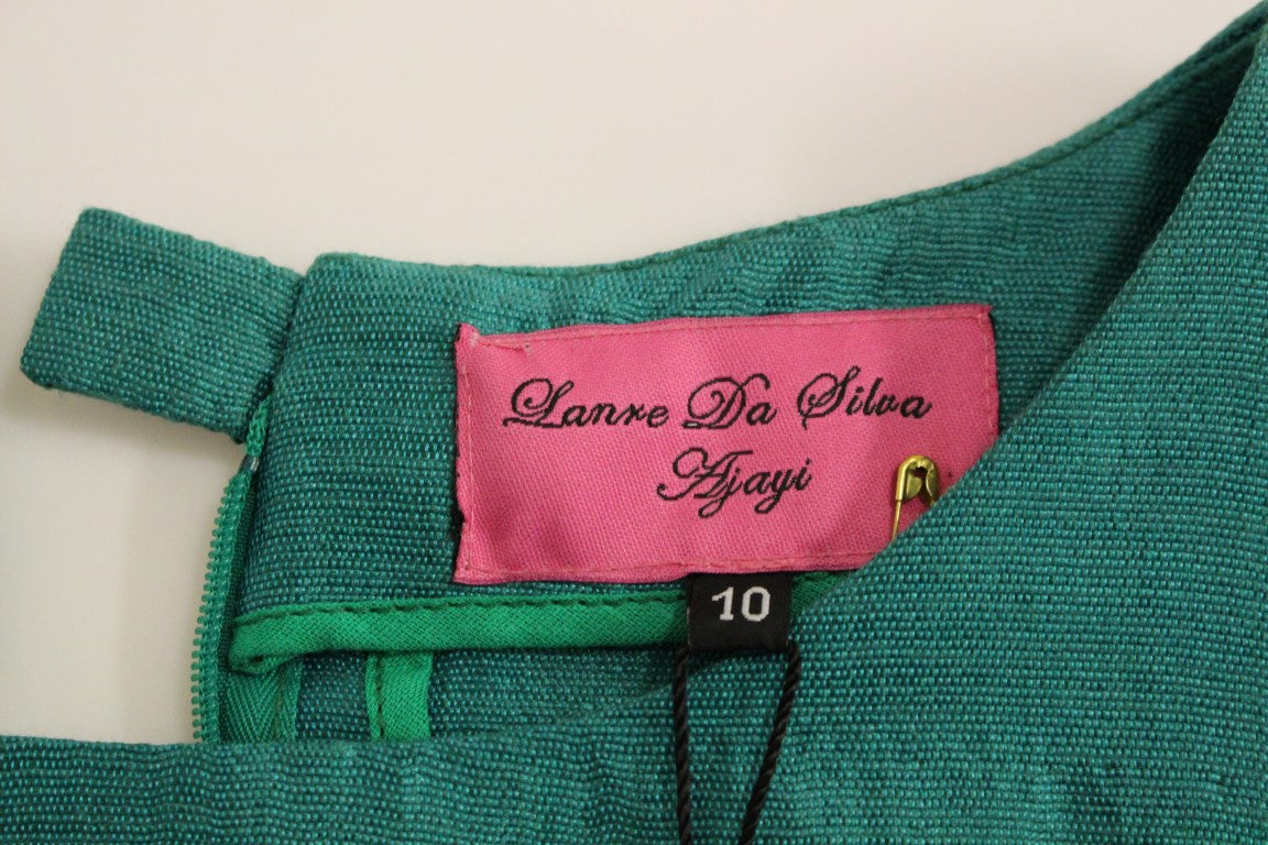 Mini-robe verte au-dessus du genou de Lanre Da Silva Ajayi