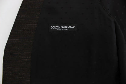 Gilet sans manches en laine noire avec logo Dolce & Gabbana