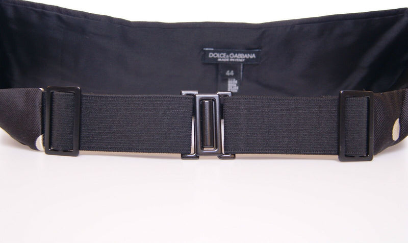 Dolce &amp; Gabbana Zwarte Taille Smoking Tuxedo Cummerbund Riem