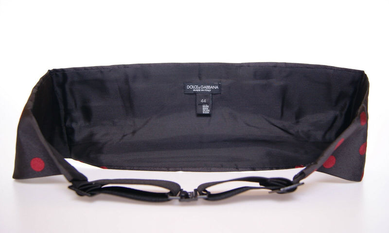 Dolce &amp; Gabbana Zwarte Taille Smoking Tuxedo Cummerbund Riem