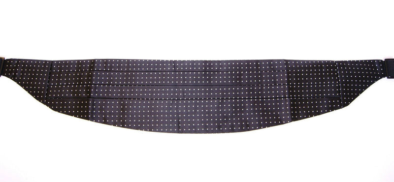 Dolce &amp; Gabbana Zwarte Taille Smoking Tuxedo Cummerbund Riem