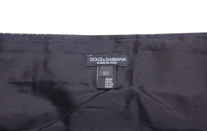 Dolce &amp; Gabbana Zwarte Taille Smoking Tuxedo Cummerbund Riem