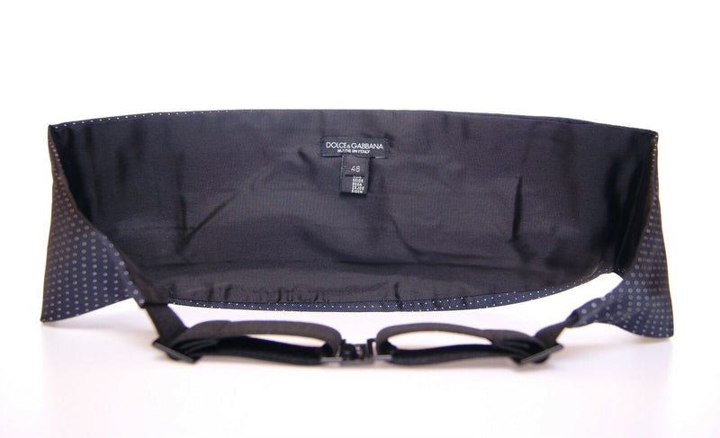 Dolce &amp; Gabbana Blauwe Taille Smoking Tuxedo Cummerbund Riem