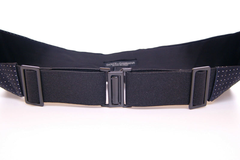 Dolce &amp; Gabbana Blauwe Taille Smoking Tuxedo Cummerbund Riem