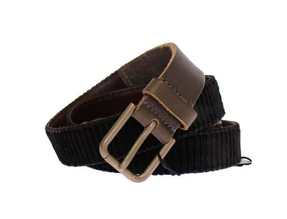 Dolce &amp; Gabbana bruin lederen Cintura Gürtel riem met logo