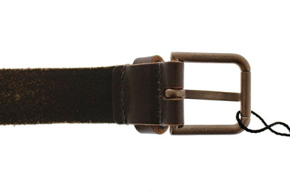 Dolce &amp; Gabbana bruin lederen Cintura Gürtel riem met logo