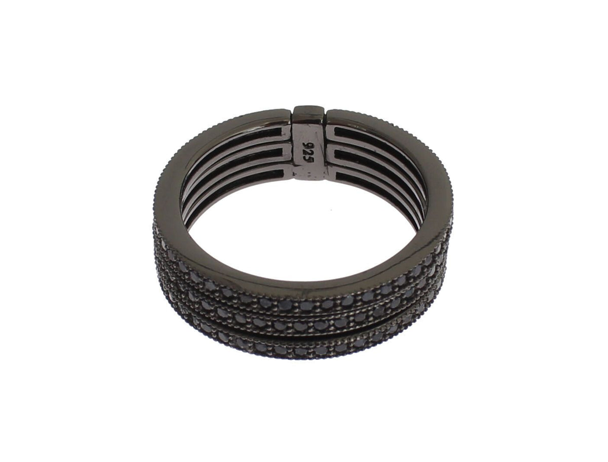 Nialaya Noir CZ Argent Sterling 925 Femme