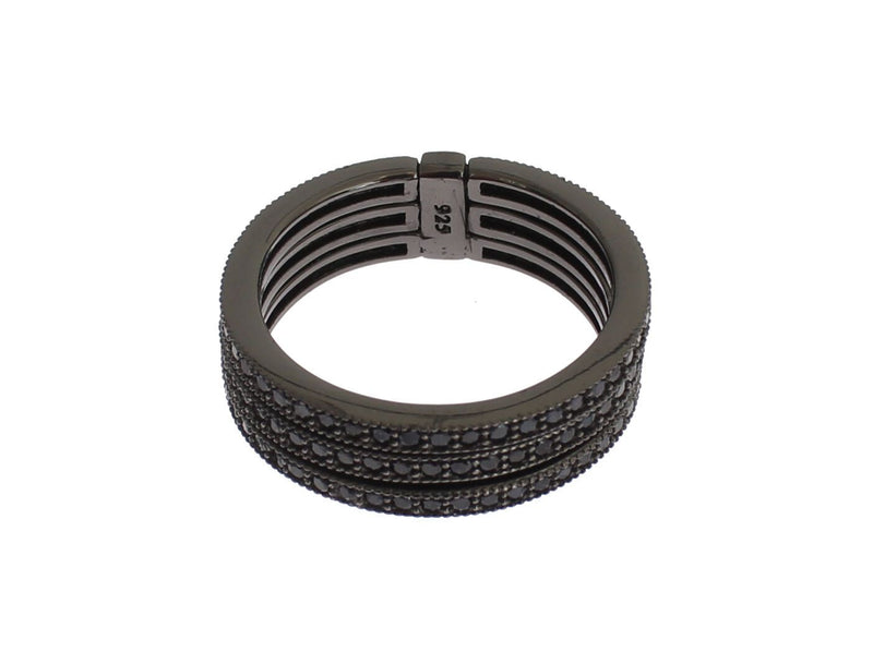 Nialaya Noir CZ Argent Sterling 925 Femme