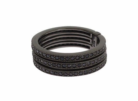 Nialaya Zwarte CZ 925 Sterling Zilver Dames