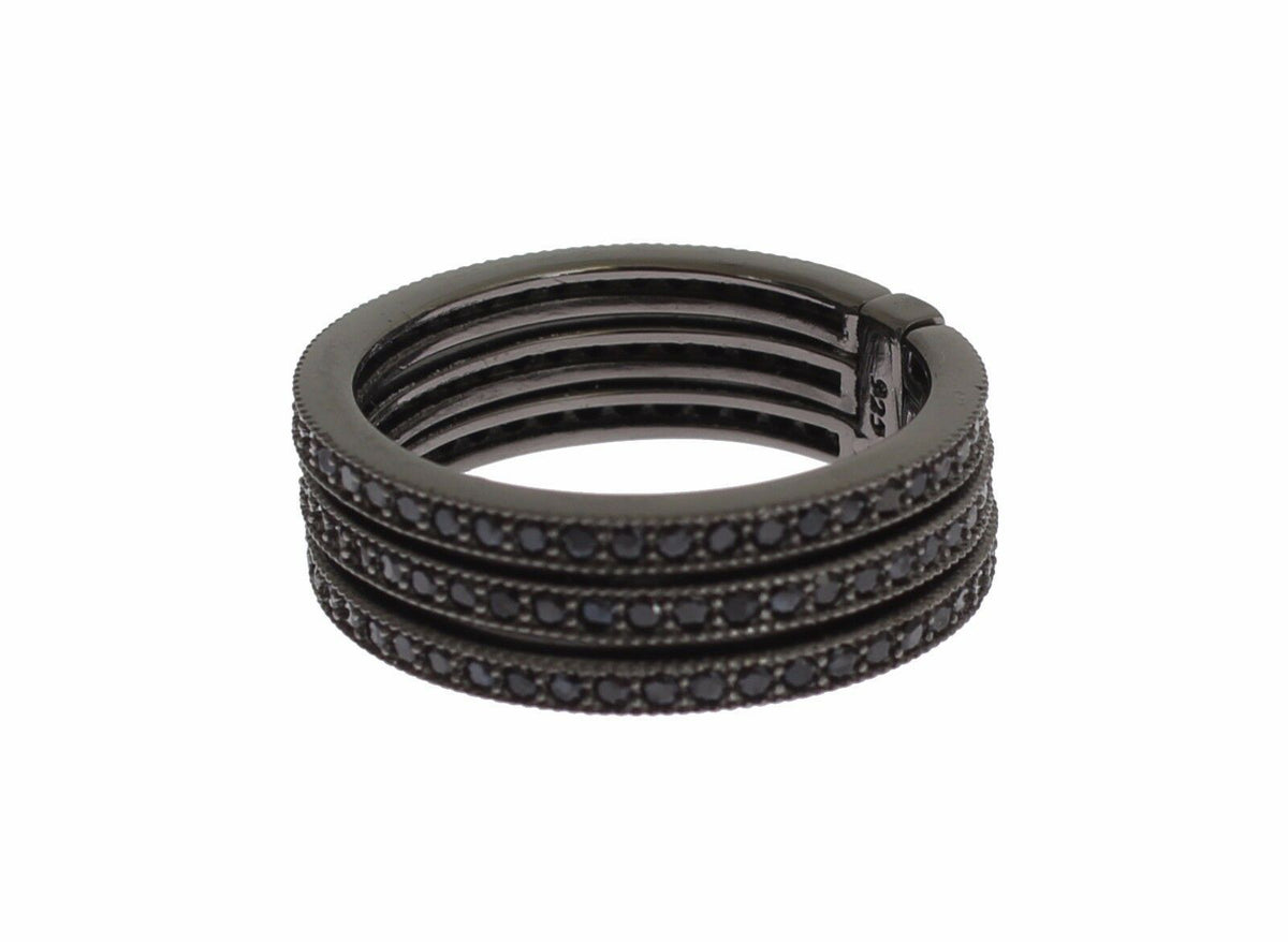 Nialaya Noir CZ Argent Sterling 925 Femme